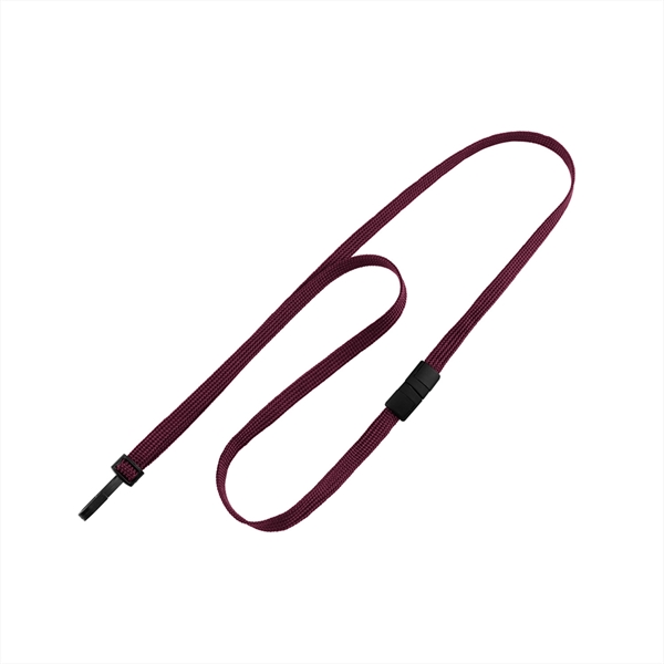 3/8" polypropylene flat-braid tube lanyard. Narrow, twist-free plastic hook end fitting... from ASI 62088 IDProductsource