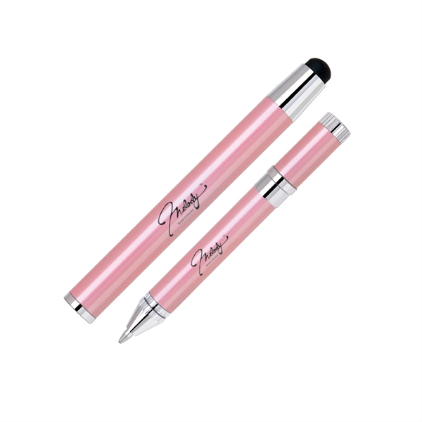 Stainless steel cap-off ballpoint pen with a cool metallic color finish,... from ASI 68190 Lungsal / Lungsal