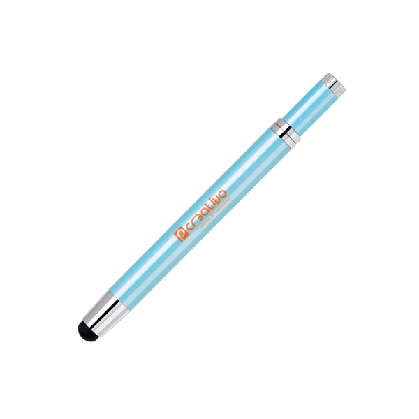 Stainless steel cap-off ballpoint pen with a cool metallic color finish,... from ASI 68190 Lungsal / Lungsal