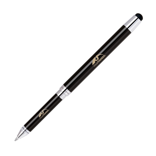 Stainless steel cap-off ballpoint pen with a cool metallic color finish,... from ASI 68190 Lungsal / Lungsal