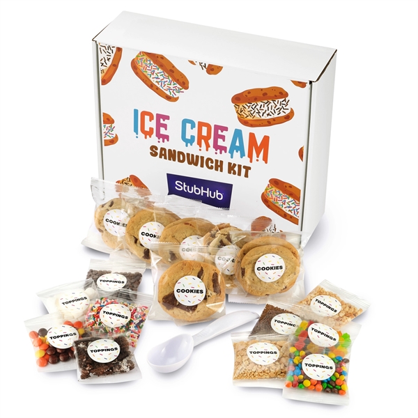 Ice Cream Sandwich Kit in a large mailer box; with cookies,... from ASI 71685 Midnite Snax®