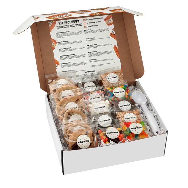 Ice Cream Sandwich Kit in a large mailer box; with cookies,... from ASI 71685 Midnite Snax®