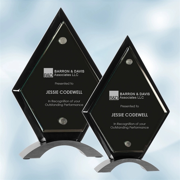 This Diamond Black Piano Finish Floating Acrylic Award is the perfect... from ASI 47791 Best Deal Awards