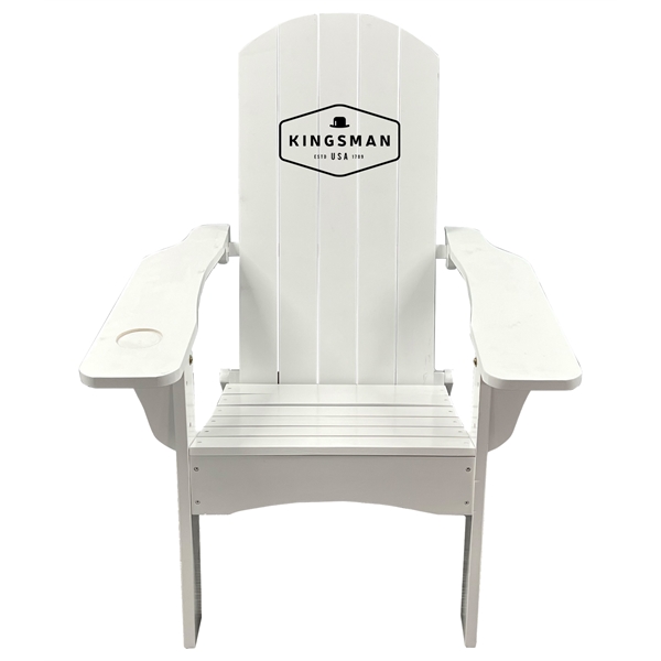 40" x 28" x 35.5" folding Adirondack natural wood deck-style chair.... from ASI 76730 Peerless Umbrella Co Inc / Threads By Peerless