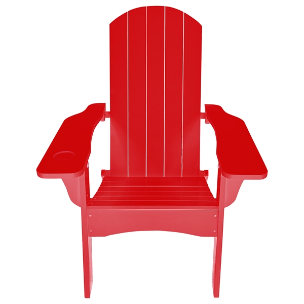 40" x 28" x 35.5" folding Adirondack natural wood deck-style chair.... from ASI 76730 Peerless Umbrella Co Inc / Threads By Peerless