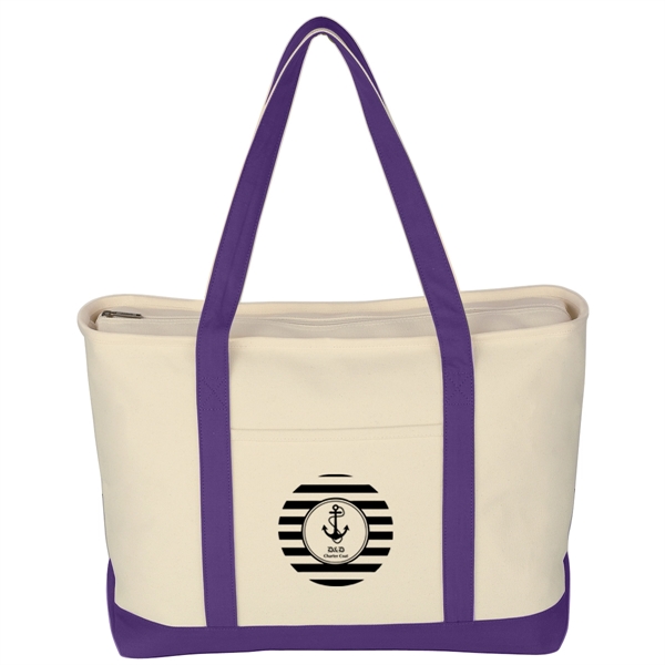 Large Heavy Cotton Canvas Boat Tote.  24 oz. Canvas. ... from ASI 61125 Hit Promotional Products / Hit®