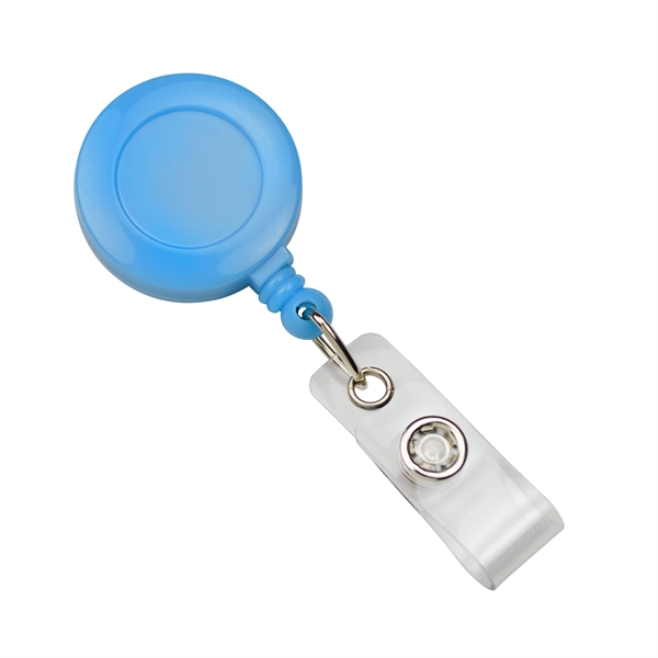 Neon round plastic badge reel includes a slide-type belt clip and... from ASI 62088 IDProductsource