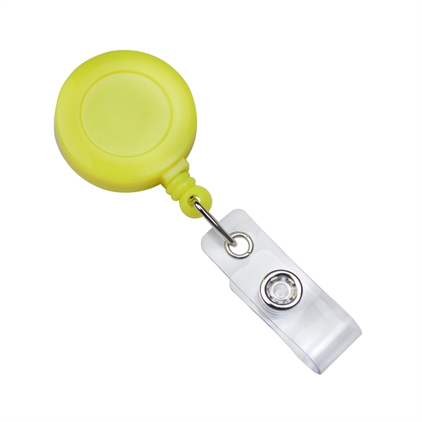 Neon round plastic badge reel includes a slide-type belt clip and... from ASI 62088 IDProductsource