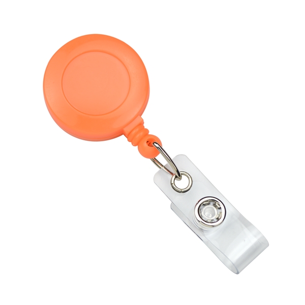 Neon round plastic badge reel includes a slide-type belt clip and... from ASI 62088 IDProductsource