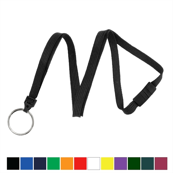 3/8" Tube braid breakaway woven lanyard with a universal slide adapter... from ASI 62088 IDProductsource