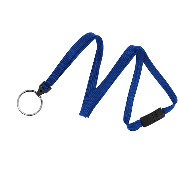 3/8" Tube braid breakaway woven lanyard with a universal slide adapter... from ASI 62088 IDProductsource