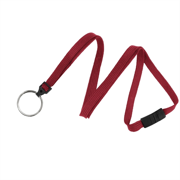 3/8" Tube braid breakaway woven lanyard with a universal slide adapter... from ASI 62088 IDProductsource