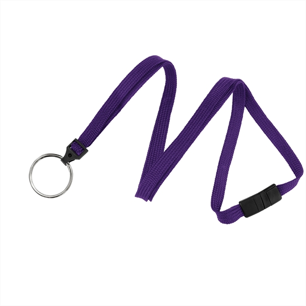 3/8" Tube braid breakaway woven lanyard with a universal slide adapter... from ASI 62088 IDProductsource