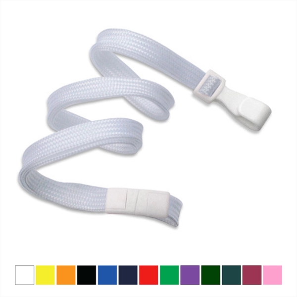 3/8" polypropylene tube woven lanyard, slim design. Narrow, twist-free plastic hook... from ASI 62088 IDProductsource