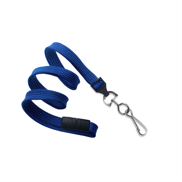 3/8" Comfortable tube braid breakaway woven lanyard with a universal slide... from ASI 62088 IDProductsource