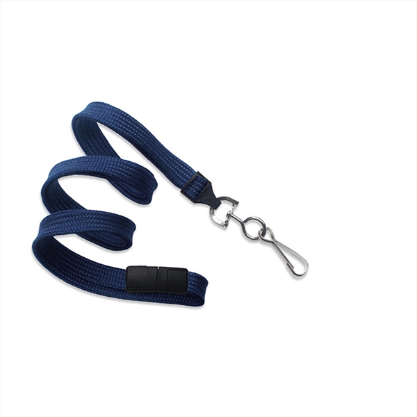 3/8" Comfortable tube braid breakaway woven lanyard with a universal slide... from ASI 62088 IDProductsource