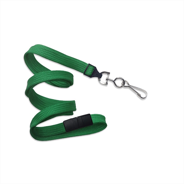 3/8" Comfortable tube braid breakaway woven lanyard with a universal slide... from ASI 62088 IDProductsource