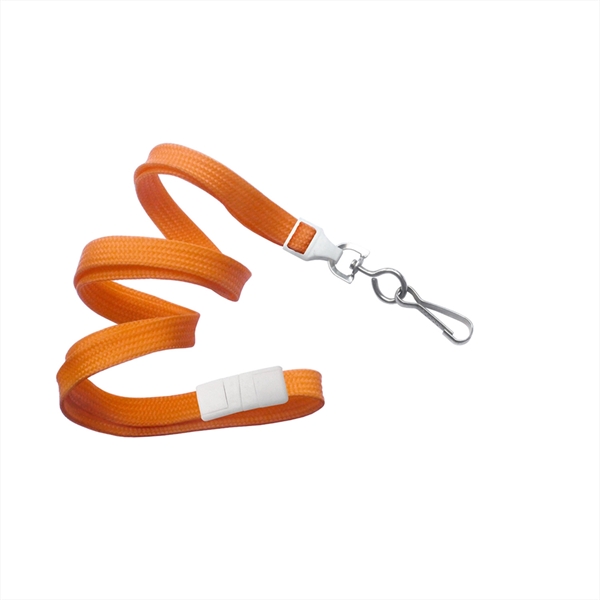 3/8" Comfortable tube braid breakaway woven lanyard with a universal slide... from ASI 62088 IDProductsource