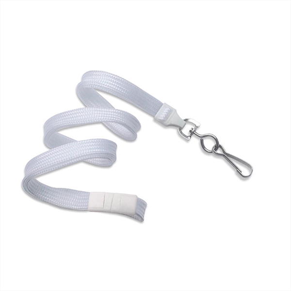 3/8" Comfortable tube braid breakaway woven lanyard with a universal slide... from ASI 62088 IDProductsource