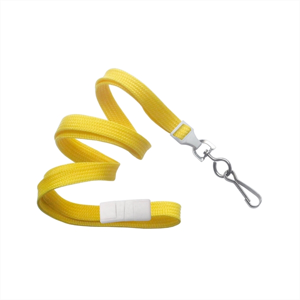 3/8" Comfortable tube braid breakaway woven lanyard with a universal slide... from ASI 62088 IDProductsource