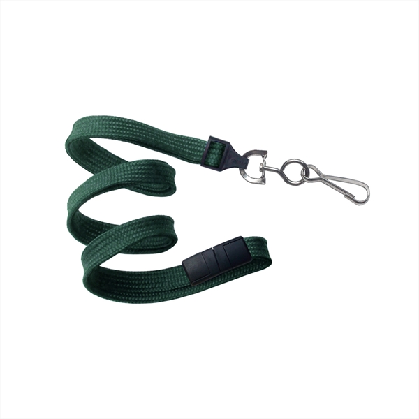 3/8" Comfortable tube braid breakaway woven lanyard with a universal slide... from ASI 62088 IDProductsource