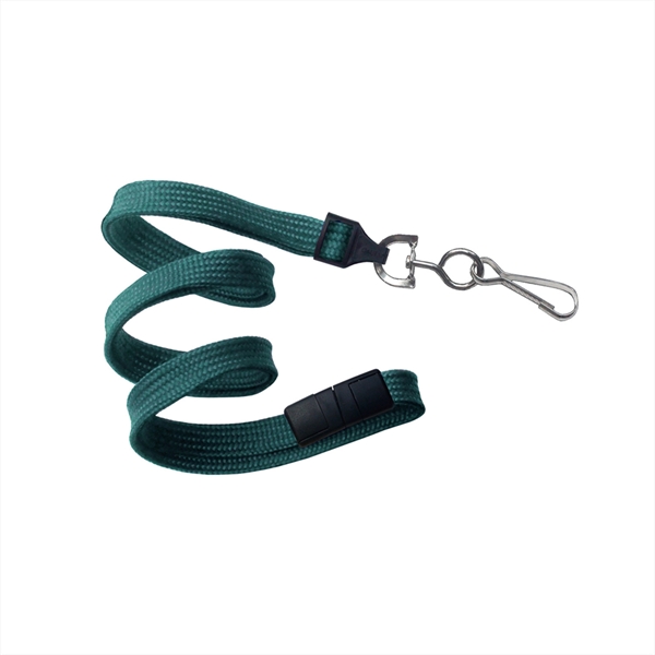 3/8" Comfortable tube braid breakaway woven lanyard with a universal slide... from ASI 62088 IDProductsource
