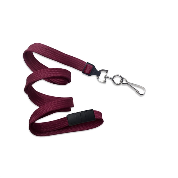 3/8" Comfortable tube braid breakaway woven lanyard with a universal slide... from ASI 62088 IDProductsource