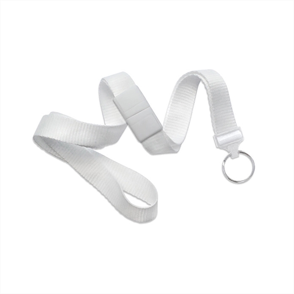 5/8" flat ribbed polyester breakaway lanyard with a universal slide adapter,... from ASI 62088 IDProductsource