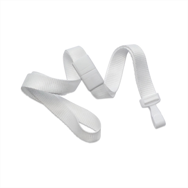 5/8" Flat Ribbed Polyester Breakaway Lanyard with Wide "Twist-Free" Plastic Hook.... from ASI 62088 IDProductsource