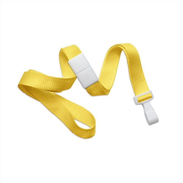 5/8" Flat Ribbed Polyester Breakaway Lanyard with Wide "Twist-Free" Plastic Hook.... from ASI 62088 IDProductsource