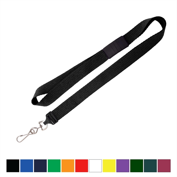 5/8" flat ribbed polyester lanyard with a universal slide adapter, breakaway,... from ASI 62088 IDProductsource