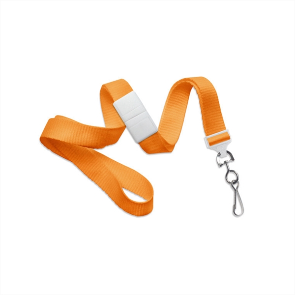 5/8" flat ribbed polyester lanyard with a universal slide adapter, breakaway,... from ASI 62088 IDProductsource