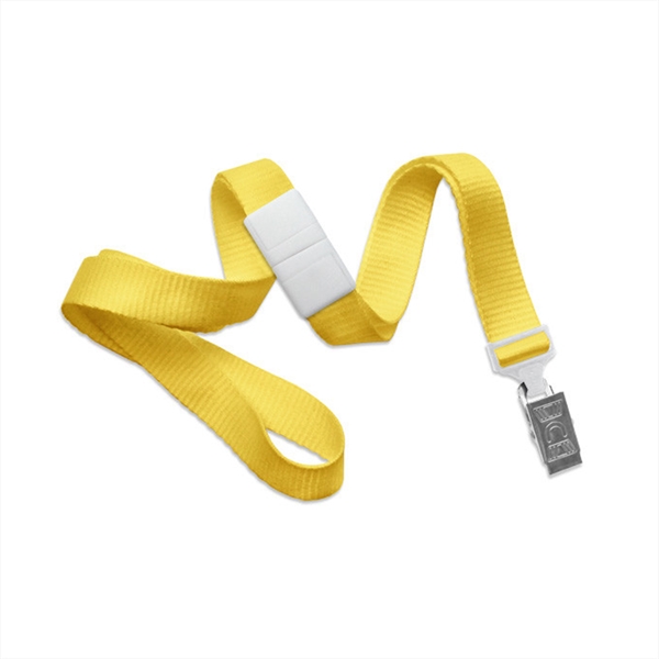 5/8" Flat Ribbed Polyester Breakaway Lanyard with A Universal Slide Adapter... from ASI 62088 IDProductsource