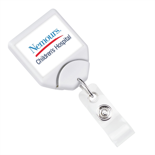 Customized badge reel with a full color label. Our most secure... from ASI 62088 IDProductsource