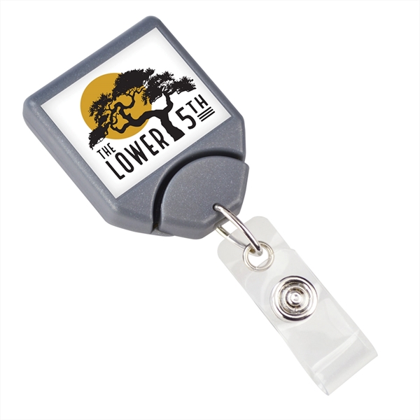 Customized badge reel with a full color label. Our most secure... from ASI 62088 IDProductsource
