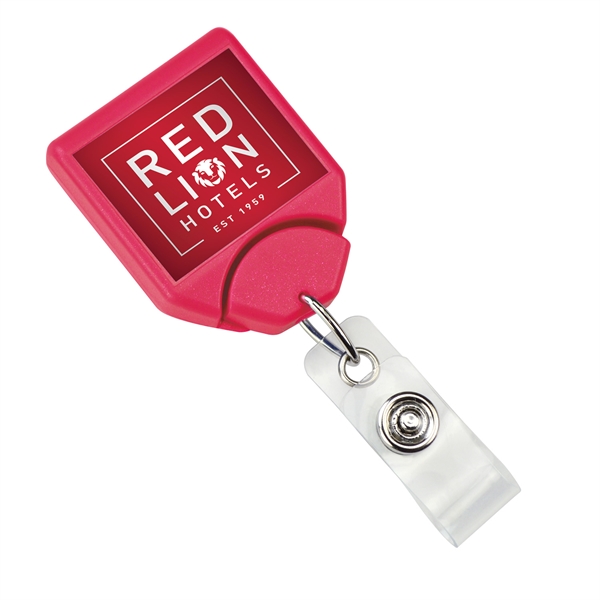 Customized badge reel with a full color label. Our most secure... from ASI 62088 IDProductsource