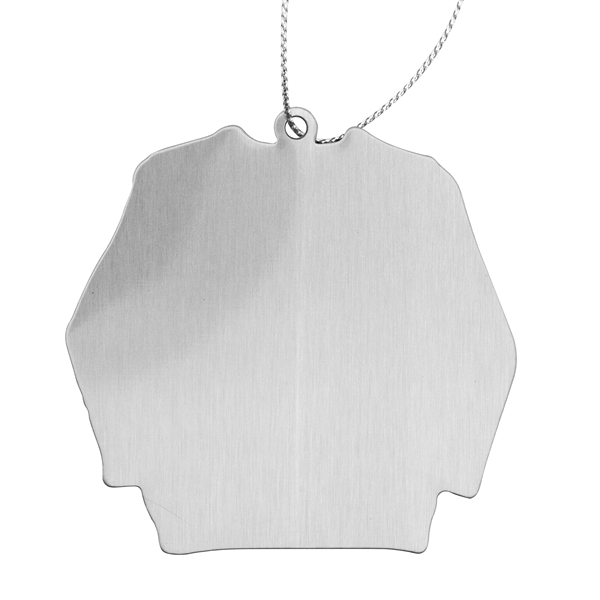 Custom shape stainless steel holiday ornaments with epoxy dome imprint.... from ASI 52263 EMT / EMT EASY