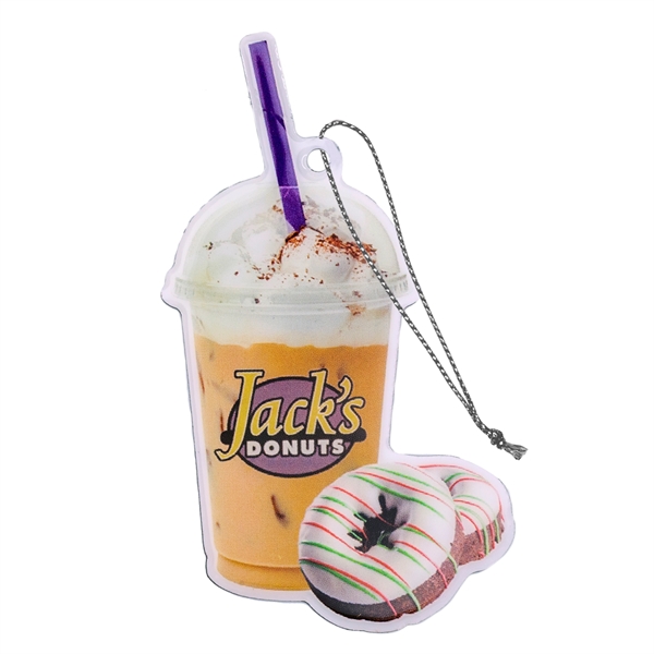 Custom shape stainless steel holiday ornaments with epoxy dome imprint.... from ASI 52263 EMT / EMT EASY