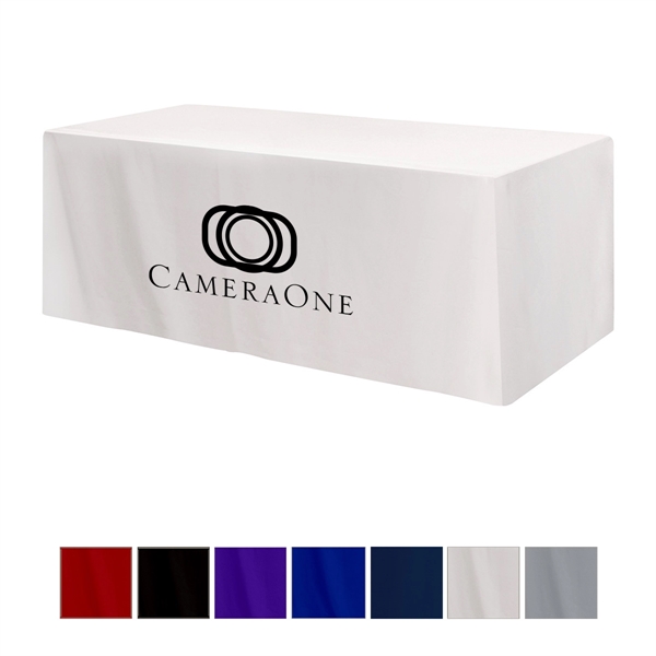 4-sided table cover with a tight fit that fits standard 8'... from ASI 61125 Hit Promotional Products / Hit®