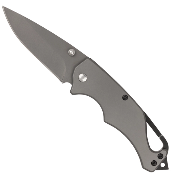 Tactical knife with folding 3" blade and built-in carabiner loop.... from ASI 57655 STOPNGO Line