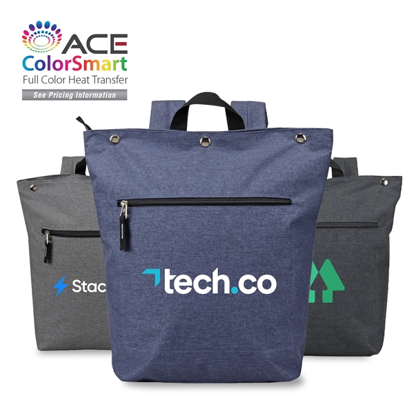 300 Denier Backpack with 3-button closure, zippered main compartment and front... from ASI 30112 ACE Products