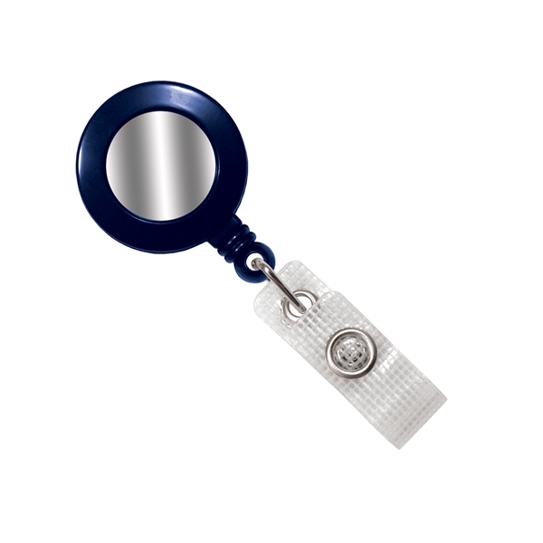 1.25" x 3.12" round plastic badge reel with 34" cord and... from ASI 62088 IDProductsource