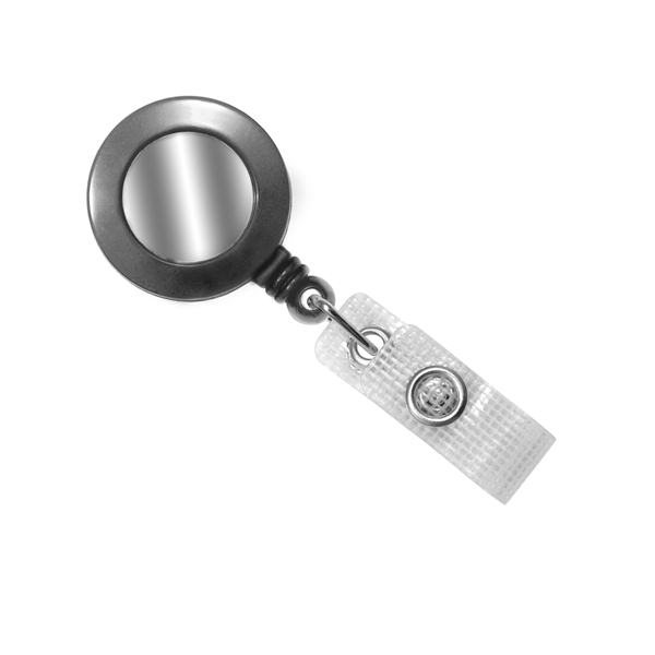 1.25" x 3.12" round plastic badge reel with 34" cord and... from ASI 62088 IDProductsource
