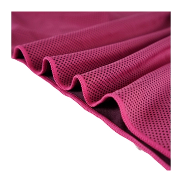 Fiber cation cooling towel in sealed PE bag plus free full... from ASI 37218 Athena Promo (tm)