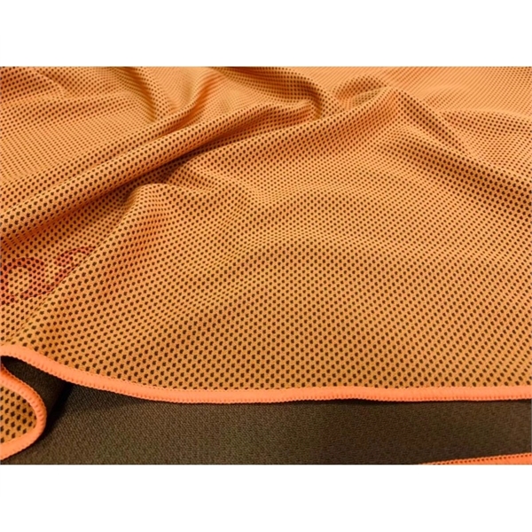 Fiber cation cooling towel in sealed PE bag plus free full... from ASI 37218 Athena Promo (tm)