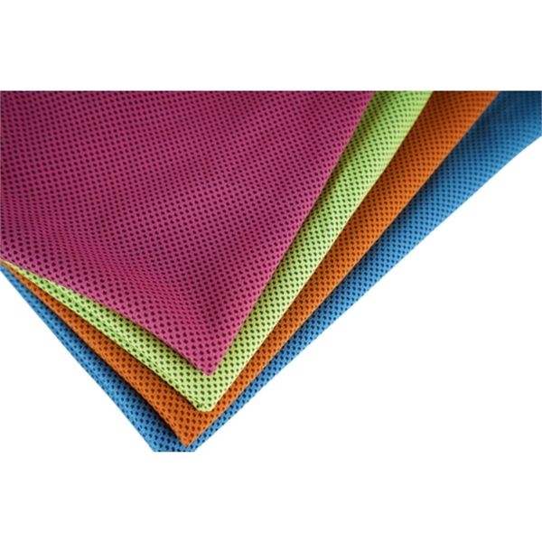 Fiber cation cooling towel in sealed PE bag plus free full... from ASI 37218 Athena Promo (tm)