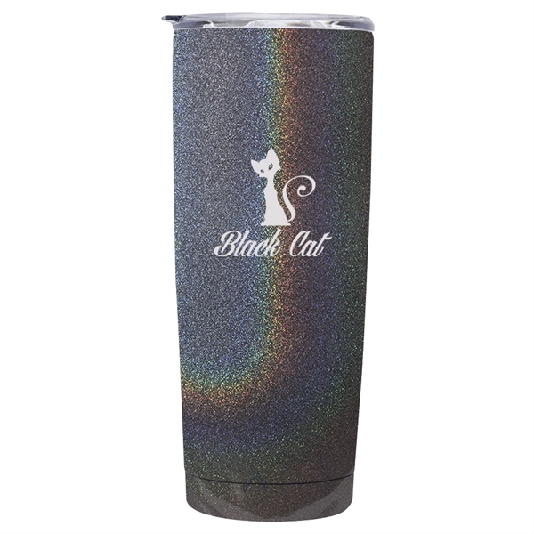 20 oz. iridescent tumbler made of stainless steel with clear plastic... from ASI 39552 BEL Promo