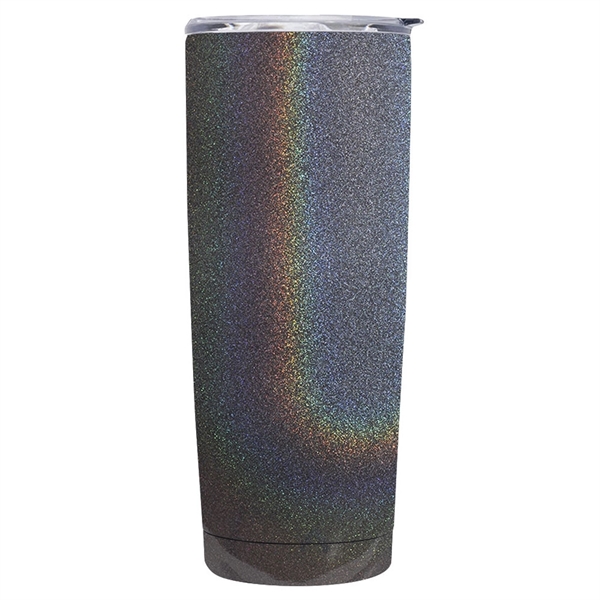20 oz. iridescent tumbler made of stainless steel with clear plastic... from ASI 39552 BEL Promo