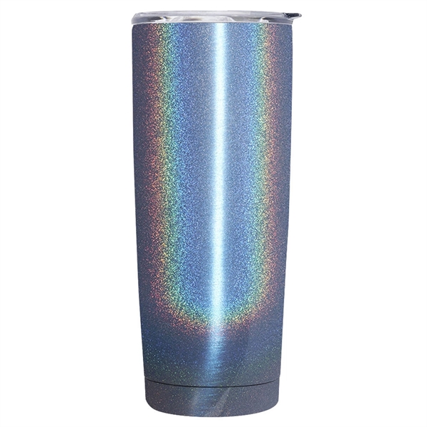 20 oz. iridescent tumbler made of stainless steel with clear plastic... from ASI 39552 BEL Promo