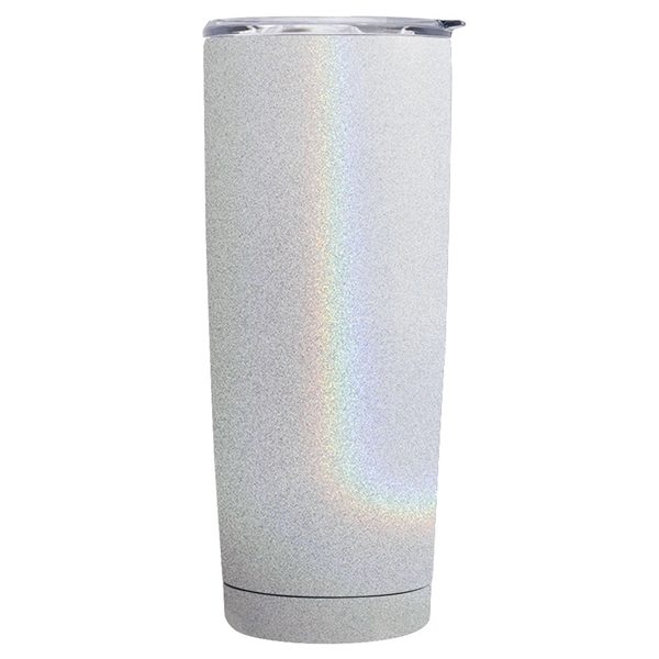 20 oz. iridescent tumbler made of stainless steel with clear plastic... from ASI 39552 BEL Promo